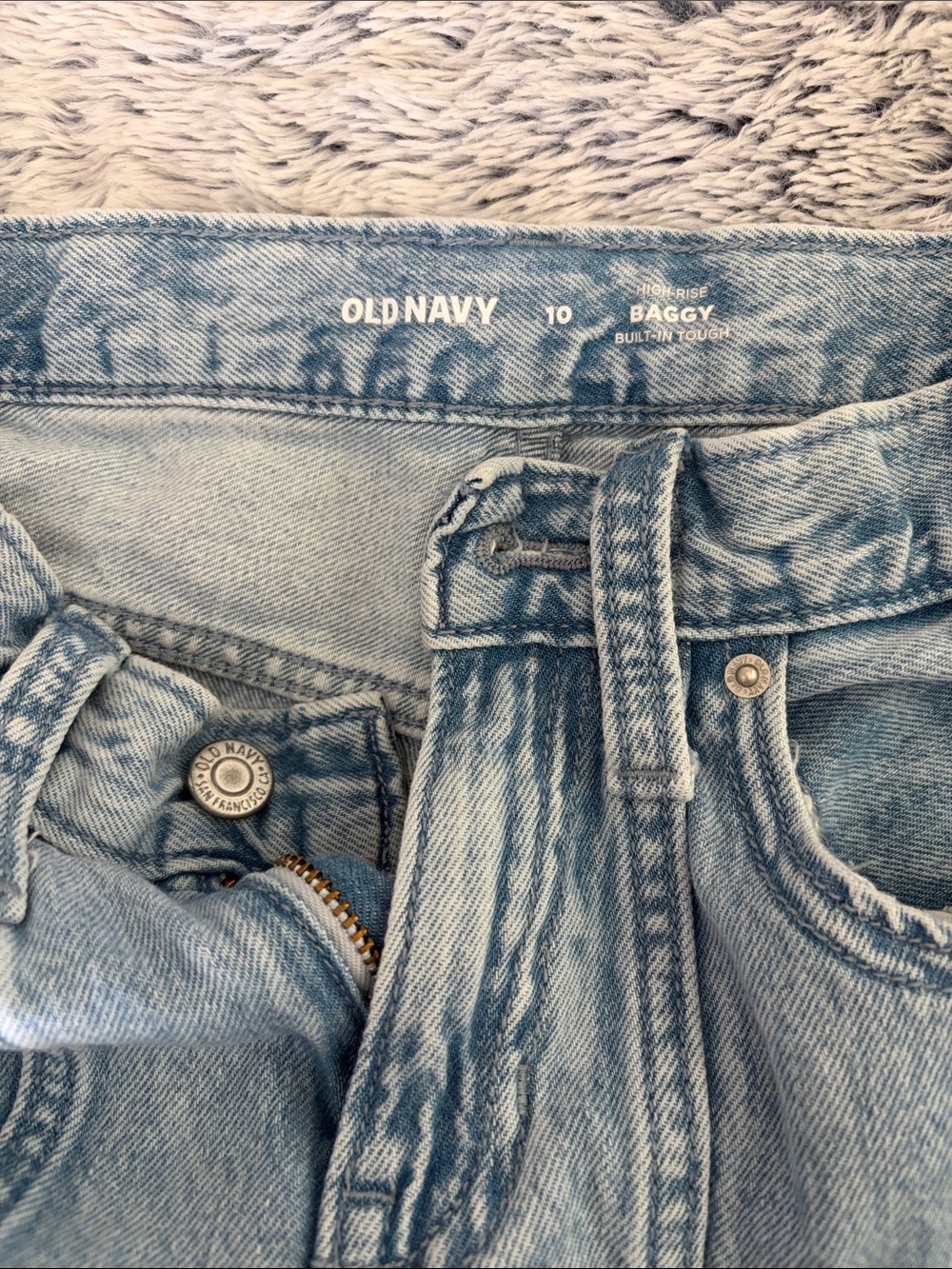 Girls Old Navy Cargo Wide-Leg Jeans - Picture 3 of 4
